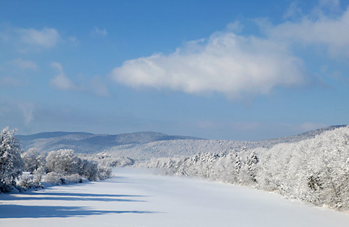 Winter River Connecticut